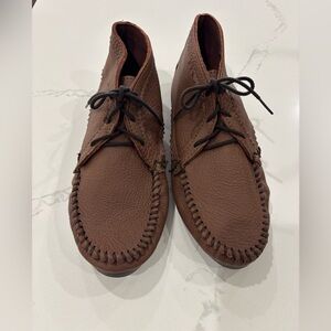 Minnetonka NEW MOCCASINS Shoes Low boots brown Soft Leather size 10